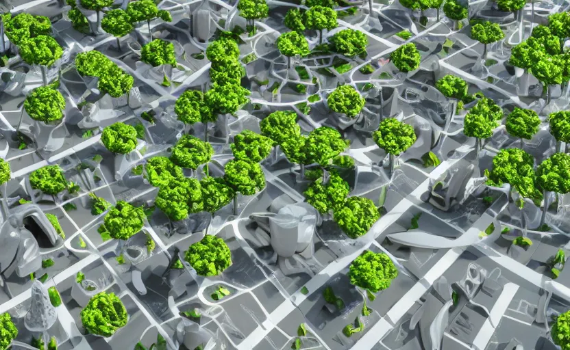 Image similar to ''A 100% ecologic city, futuristic, trees, flying cars, plants, buildings, modern, 2090, daylight, natural colors, micro details''