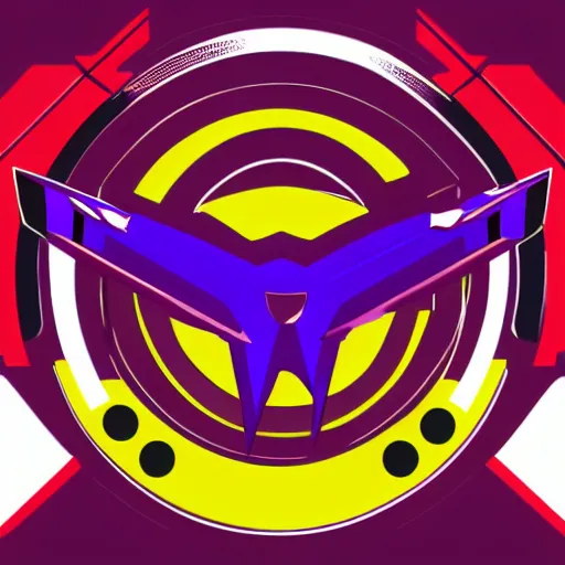 Prompt: vector logo from wipeout playstation svg