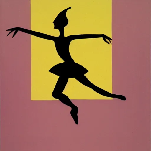 Image similar to ballet dancer cubist