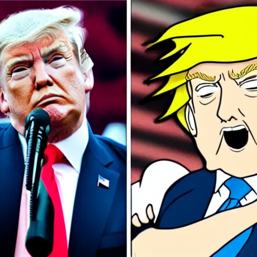 Prompt: donald trump as anime character