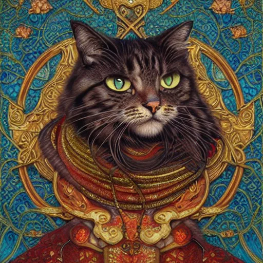 Prompt: tilework of cats by Chie Yoshii and Casey Weldon and Guillermo del toro and , ornate, dynamic, particulate, rich colors, intricate, elegant, highly detailed, centered, digital painting, artstation, concept art, smooth, sharp focus, illustration, octane render