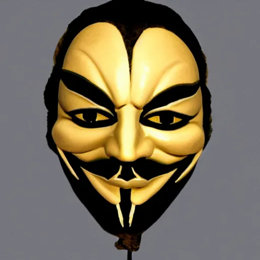 Image similar to a guy fawkes mask in the style of windows 3. 1 1