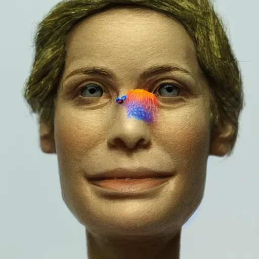 Image similar to Haydeb photorealistic, 99% microplastics, person, colorful, sharp focus, highly detailed