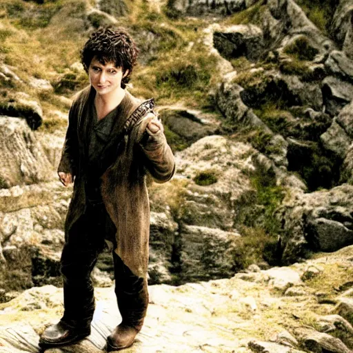 Image similar to Daniel Radcliffe as Frodo in lord of the rings