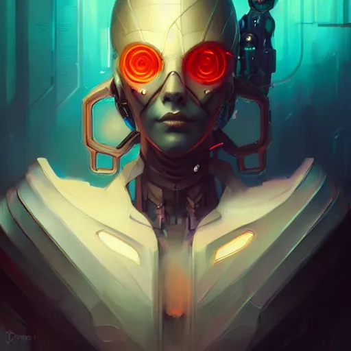 Image similar to a portrait of a beautiful cybernetic prophet, cyberpunk concept art by pete mohrbacher and wlop and artgerm and josan gonzales, digital art, highly detailed, intricate, sci-fi, sharp focus, Trending on Artstation HQ, deviantart, unreal engine 5, 4K UHD image