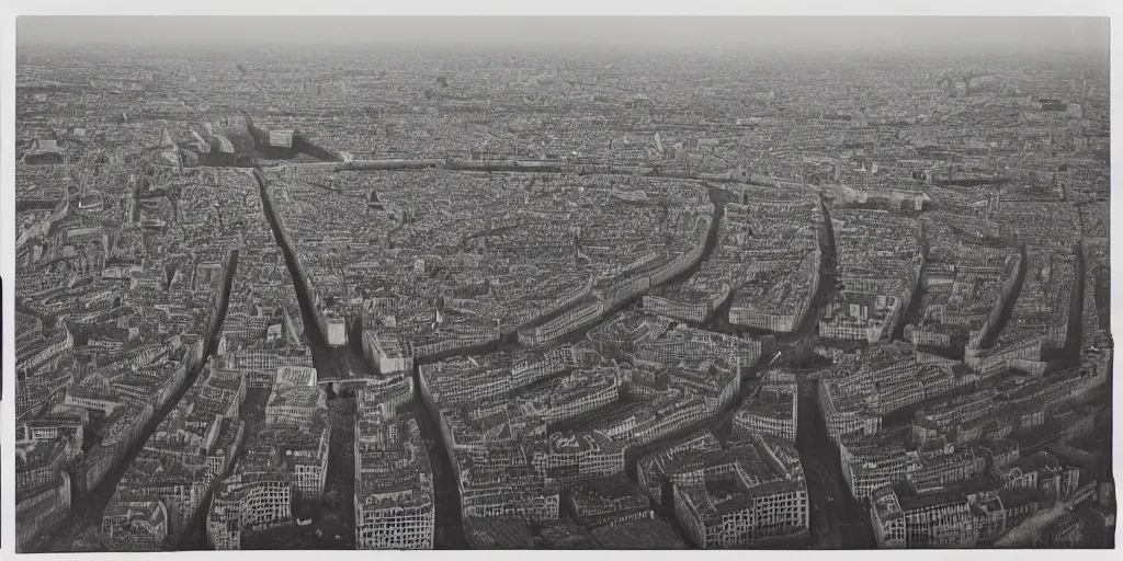 Image similar to a crowd of 6 0, 0 0 0 protesting around the eiffel tower, bird's eye view, polaroid, 6 0's, hyperrealism, no blur, 4 k resolution, ultra detailed