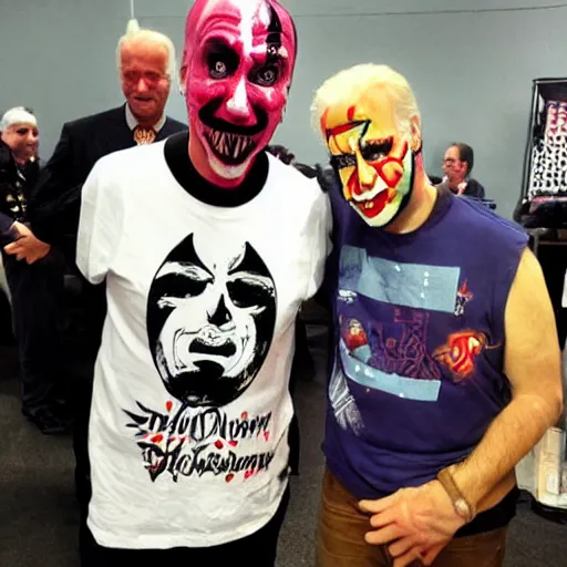 Prompt: juggalo ICP Joe Biden