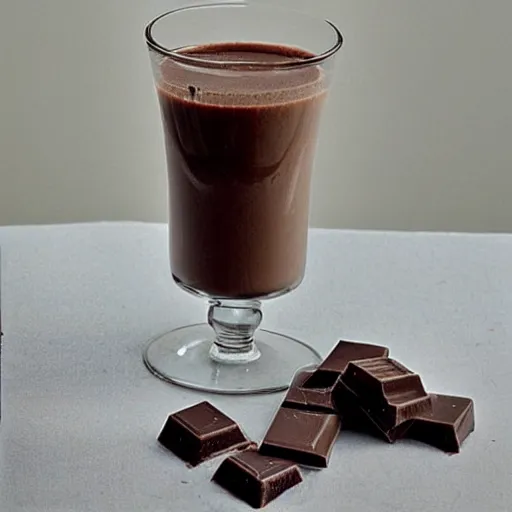 Glass chocolate milk isolated hi-res stock photography and images