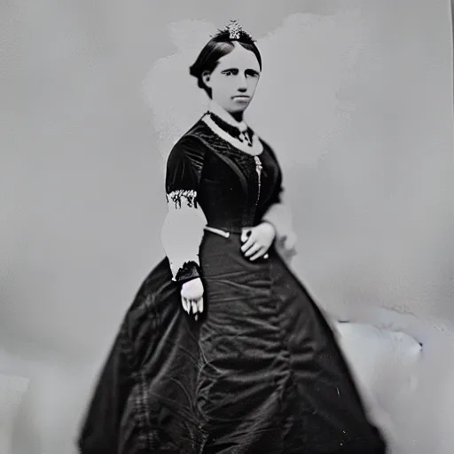 Image similar to clear photography of a beautiful and teenaged princess, circa 1 8 6 3