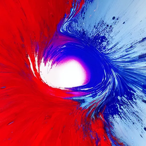 Image similar to a red and blue fluid