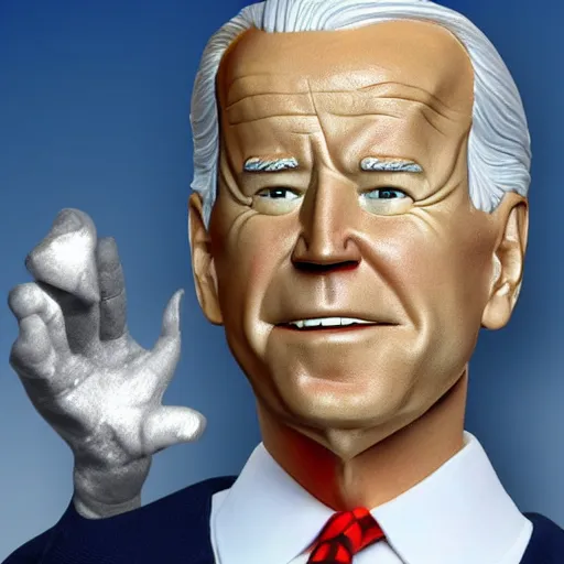 Image similar to a Joe Biden action figure, mint condition