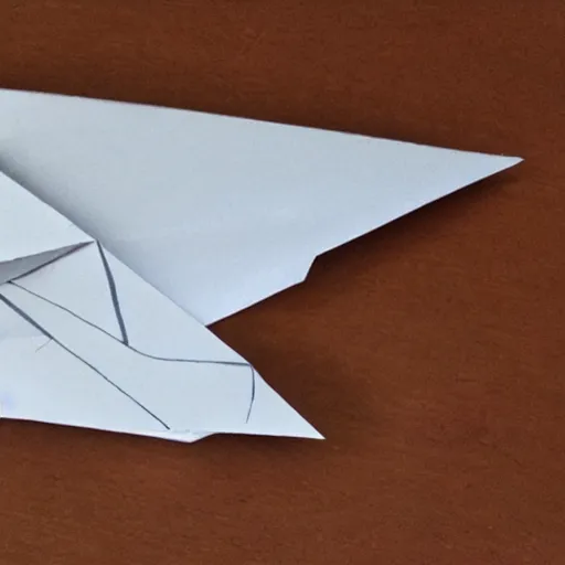 Prompt: a paper plane