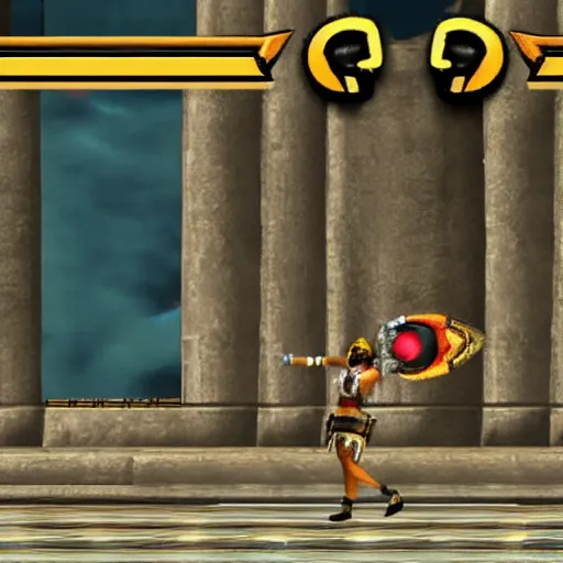 Image similar to Cleopatra in Super Smash Bros Melee, gameplay screenshot