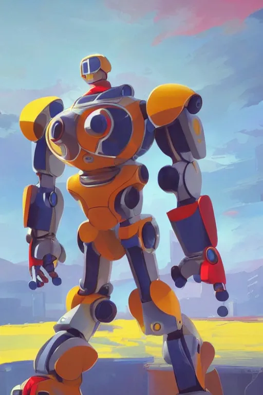 Image similar to metabots medabots medarotto medarot robot minimalist comics, behance hd by jesper ejsing, by rhads, makoto shinkai and lois van baarle, ilya kuvshinov, rossdraws global illumination ray tracing hdr radiating a glowing aura