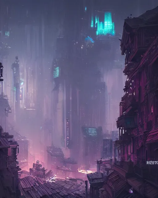 Image similar to a beautiful ciberpunk city landscape, purple, environment art, fantasy art, landscape art, in the style of greg rutkowski, illustration, epic, fantasy, intricate, hyper detailed, artstation, concept art, smooth, sharp focus, ray tracing