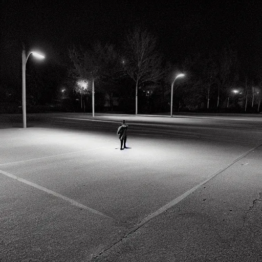 Empty parking lot in the middle of the night always got me chills :  r/LiminalSpace