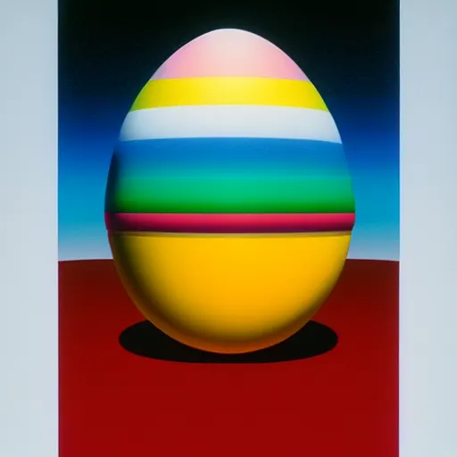 Image similar to egg by shusei nagaoka, kaws, david rudnick, airbrush on canvas, pastell colours, cell shaded, 8 k