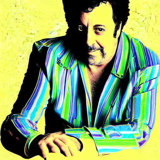 Image similar to 1 9 7 0's billy joel portrait digital art