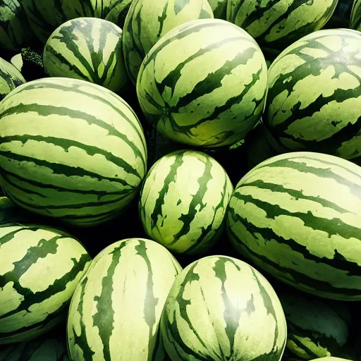 Image similar to six watermelons