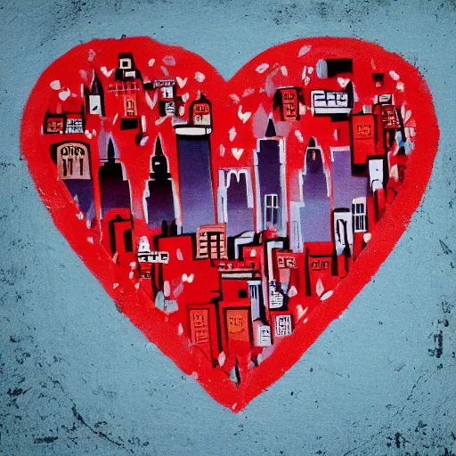 Image similar to Heart-shaped city.