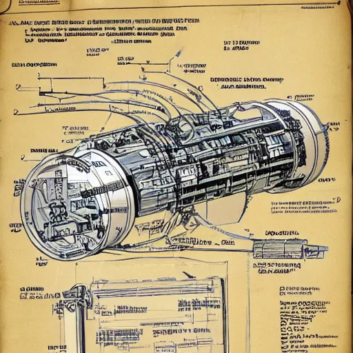 Image similar to actually schematics for a time machine