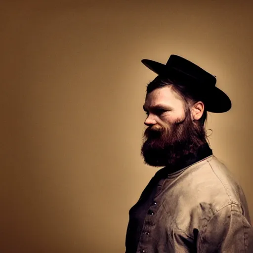 Prompt: ned kelly, award winning portrait photography in rich colors, studio lighting