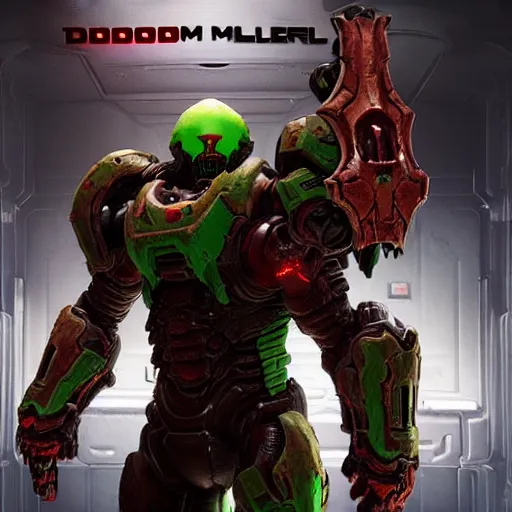 Image similar to doom slayer from doom eternal