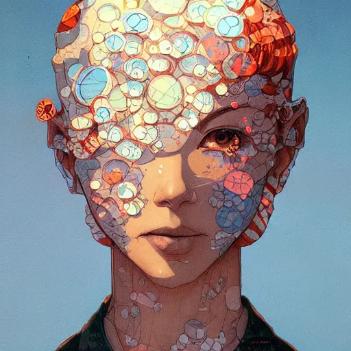 Image similar to prompt : city scavenger portrait soft light painted by james jean and katsuhiro otomo and erik jones, inspired by akira anime, smooth face feature, intricate oil painting, high detail illustration, sharp high detail, manga and anime 1 9 9 9