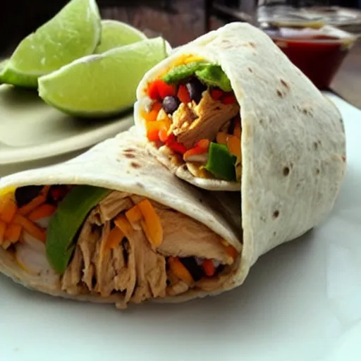 Image similar to perfect chicken burrito. this picture makes me so unbelievably hungry