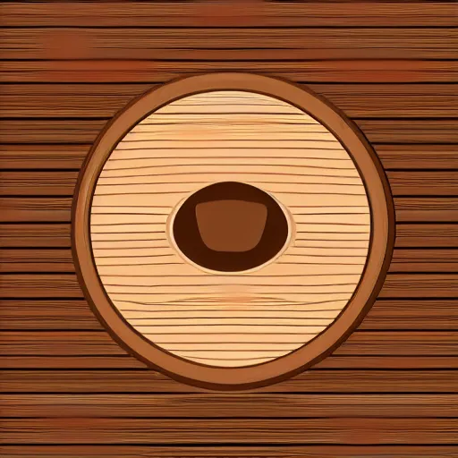 Image similar to wooden bowl, sawblade, vector art