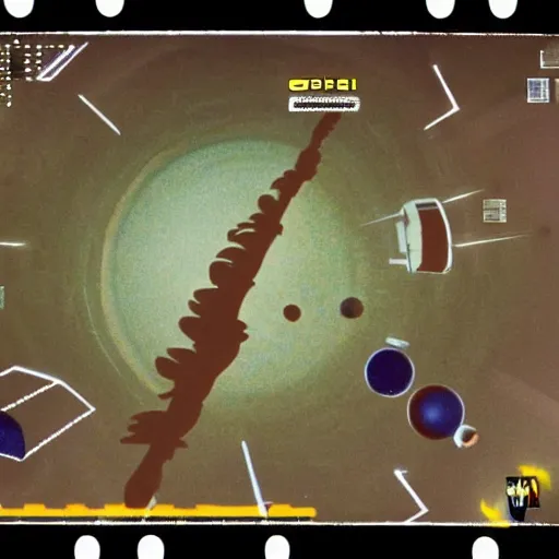 Prompt: screenshot from 1 9 8 0 s point and click star trek game showing a landing party on an alien planet