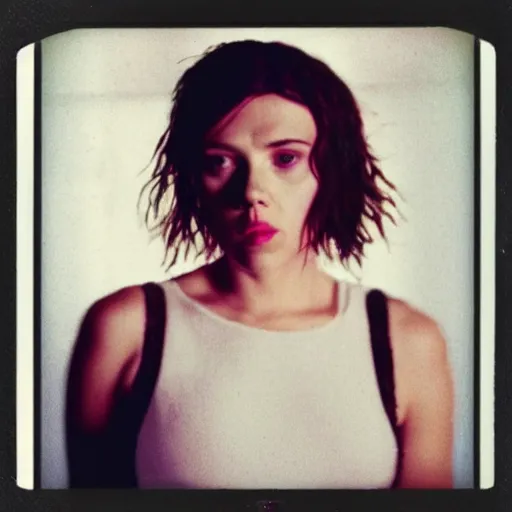 Image similar to polaroid image of scarlett johansson in euphoria