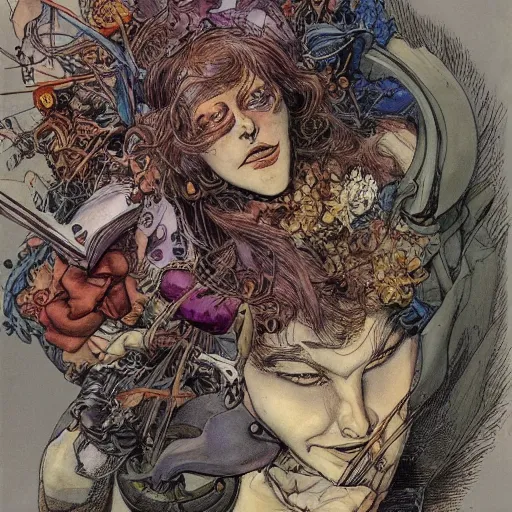 Image similar to artwork by Michael Kaluta