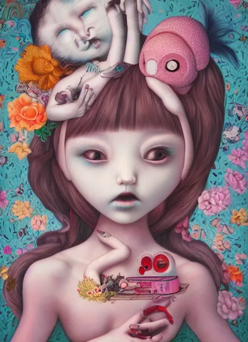 pop surrealism, lowbrow art, realistic cute girl | Stable Diffusion