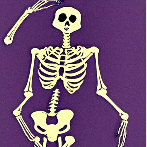 Image similar to a !beautiful skeleton dancing