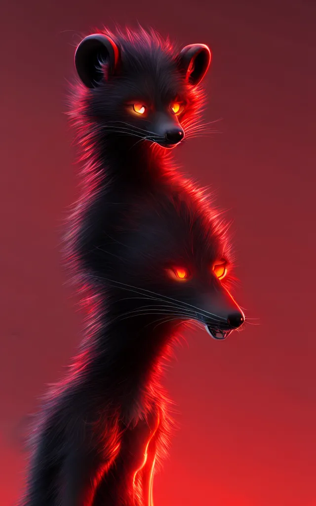 Image similar to furry - male - red - black - weasel - chaos theorist - fursona uhd ue 5 visual novel pc game expressions, photorealistic