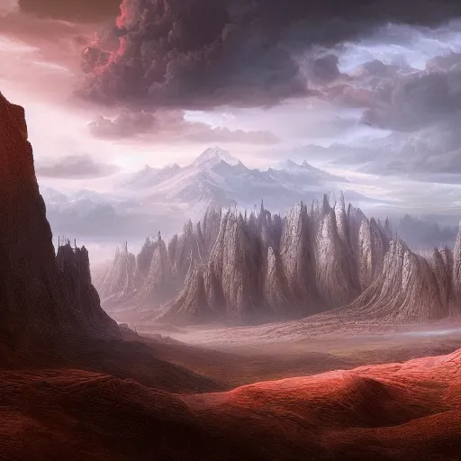 Prompt: intricate matte painting, dramatic landscape