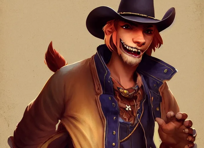 Prompt: character portrait feature of the anthro male anthropomorphic flounder fursona wearing cowboy outfit wild west desperado character design stylized by charlie bowater, ross tran, artgerm, and makoto shinkai, detailed, soft lighting, rendered in octane