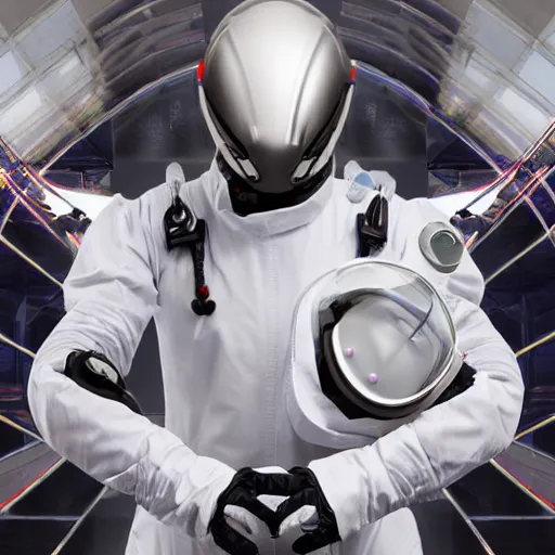 Image similar to medical, diverse medical cybersuits, clean, helmet view, smooth, visor, macro, biological, clean, wide wide angle, vivid, elaborate, highly detailed, beautiful lighting