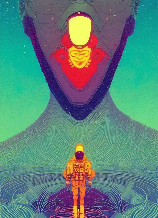 Prompt: prompt! dream symmetry!! stunning portrait of a soldier!! by victo ngai, kilian eng vibrant colours, dynamic lighting, digital art, winning award masterpiece, fantastically beautiful, illustration, aesthetically inspired by beksinski and dan mumford, trending on artstation, art by greg rutkowski, 8 k