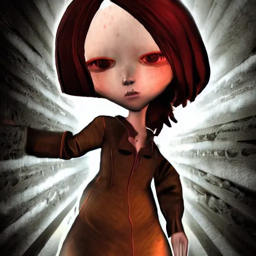 Image similar to screenshot of alma from f. e. a. r.