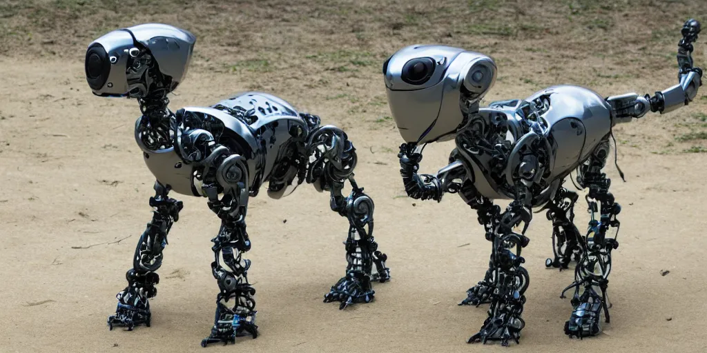 Image similar to photo of cybermorphic robotic animal