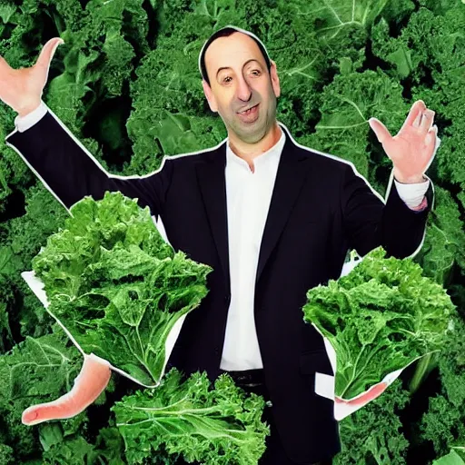 Image similar to tony hale as a pile of kale