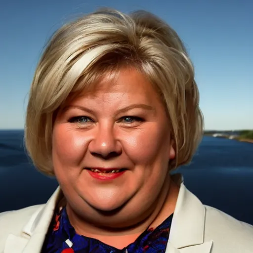 Image similar to Erna Solberg