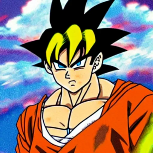 Image similar to goku drawn by hayao miyazaki