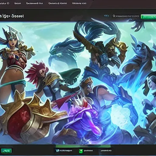 Image similar to The League of Legends client if it worked