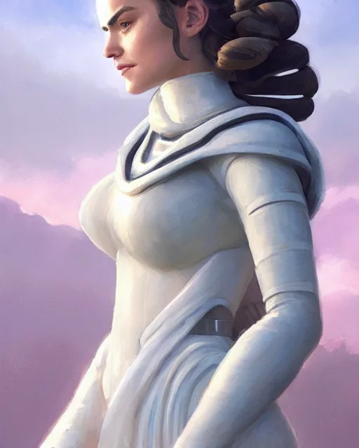 Image similar to Padme Amidala, full body, sharp details, sharp focus, elegant, highly detailed, illustration, by Jordan Grimmer and greg rutkowski and PiNe(パイネ) and 薯子Imoko and 香川悠作 and wlop and maya takamura, intricate, beautiful, Trending artstation, pixiv, digital Art