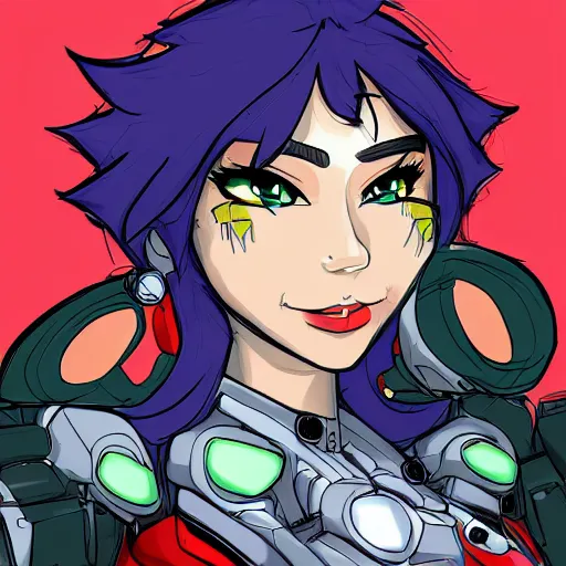 Image similar to anthro female jetplane mecha bust shot, digital art, furry art, mecha art, furaffinity commission, deviantart