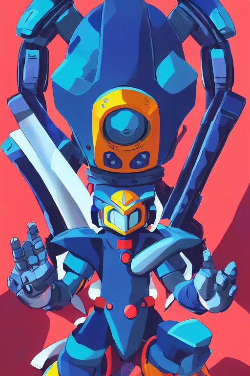 Image similar to robot ninja mask helmet megaman x zero rockman 2 0 2 2 switch game boss legacy collection fanart artsation, art gta 5 comics, behance hd by jesper ejsing, by rhads, makoto shinkai and lois van baarle, ilya kuvshinov, rossdraws global illumination ray tracing