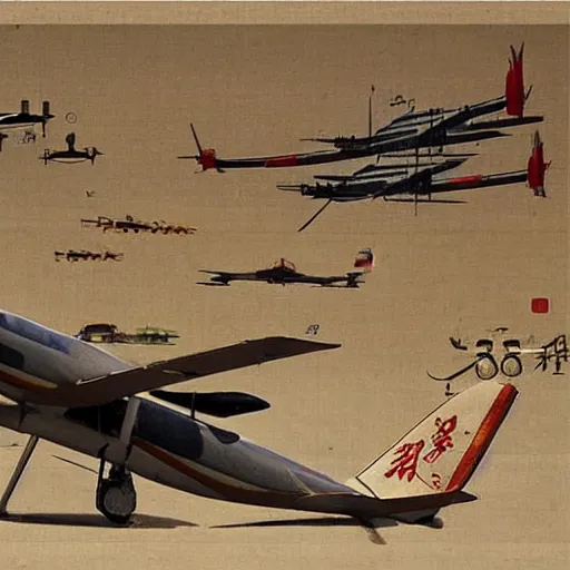 Image similar to aircraft made in tang dynasty